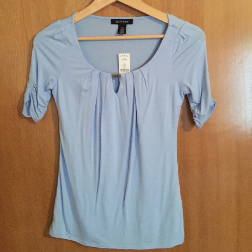 WHBM light blue top